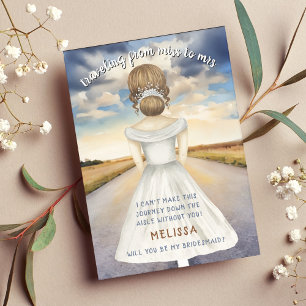 Att resa från miss till mrs Bridesmaid Frieri