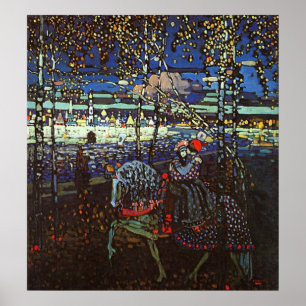 Att rida kopplar ihop vid Wassily Kandinsky Poster