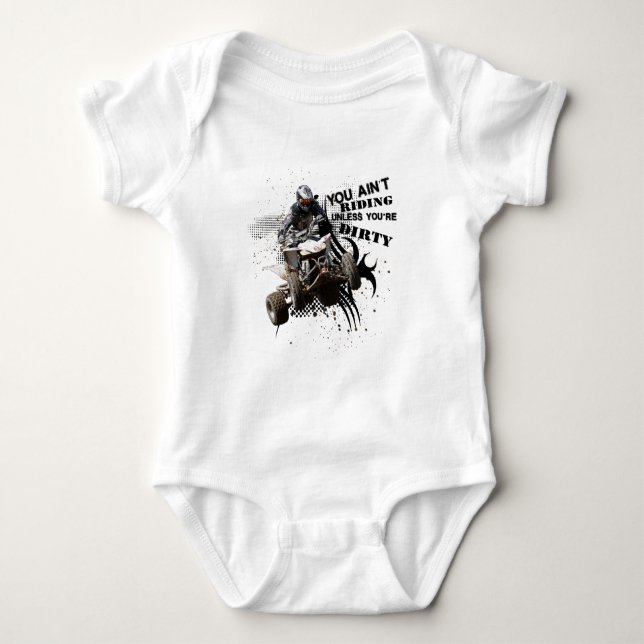 Att rida smutsar ner ATV T-shirt (Framsida)