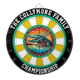 Att rikta in sig på krokodil i Sjö Art Darttavla