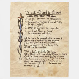 Att ringa blod till blodet fleecefilt