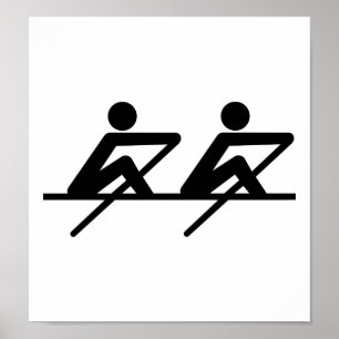 Att ro paddlar laget poster
