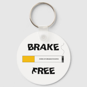 Att röka bromsar fri keychain nyckelring