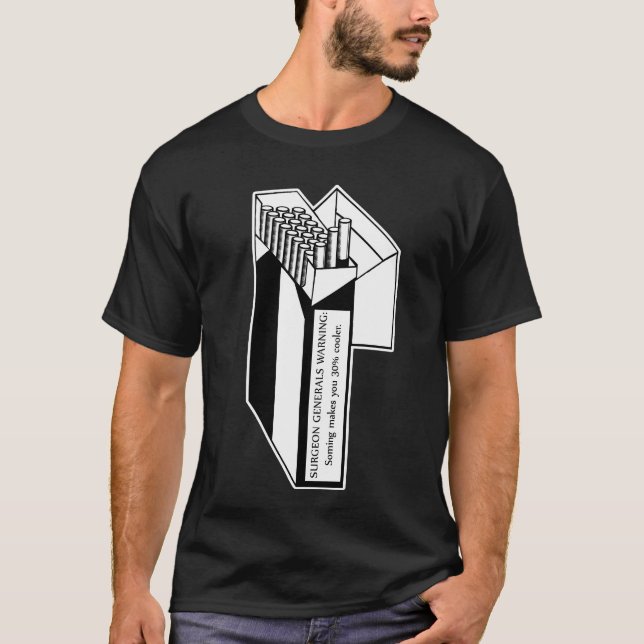 att röka gör dig den 30% kylaren tee shirt (Framsida)
