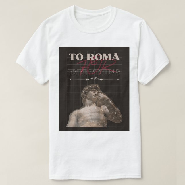 att roma allt t shirt (Design framsida)