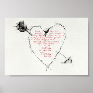 "att rota för hjärtor ", poster
