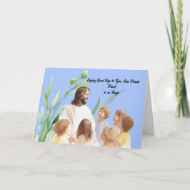Att säga Bra hej till Parish Priest Card Tack Kort