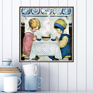 Att säga Grace av Jessie Willcox Smith Poster