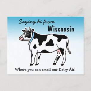 Att säga hej Wisconsin där du kan känna lukten av Vykort