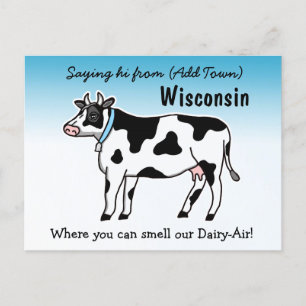 Att säga hej Wisconsin där du kan känna lukten av Vykort