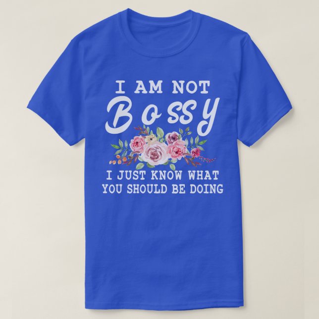Att säga inspirerande Blommigtar för henne är jag  T Shirt (Design framsida)