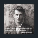 Att säga ord är som att slå.. magnet<br><div class="desc">Ludwig Josef Johann Wittgenstein (26 april, 1889-29 april, 1951) var en filosof till Österrikiska ursprung som främst arbetade med logik, matematik, tankefilosofi och språkfilosofi. Hans inflytande har varit omfattande, och några betraktar honom som den viktigaste filosofen sedan Immanuel Kant. Före sin död vid 62 års ålder hade det enda bok-arbete...</div>