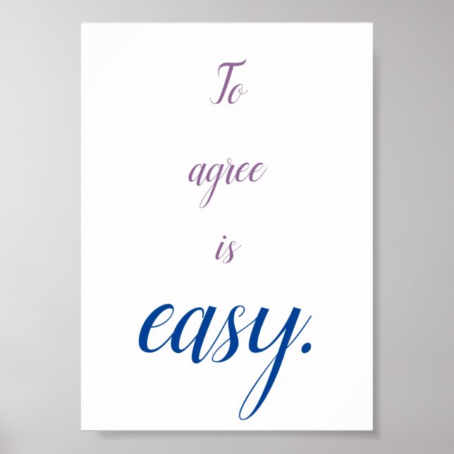 Att samtycka är enkelt att citera mini poster (Framsidan)