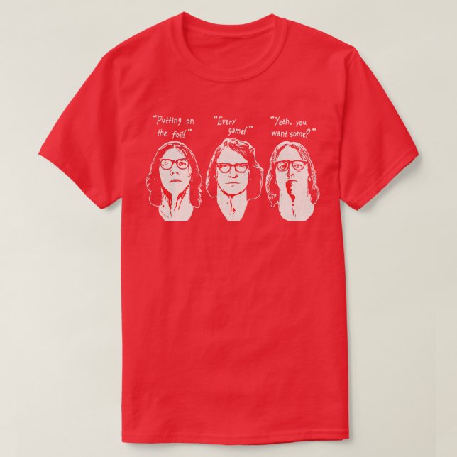 Att sätta på Foil Hanson Brothers Slap Shot Quot T Shirt (Design framsida)