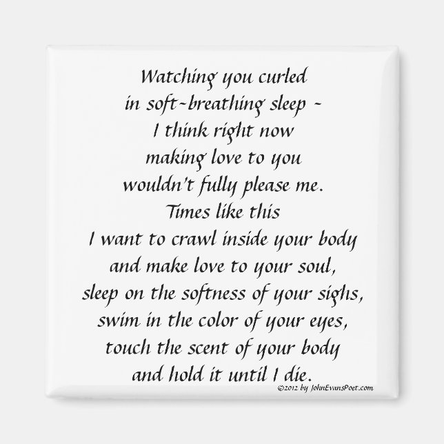 Att se dig sova magnet (Framsidan)