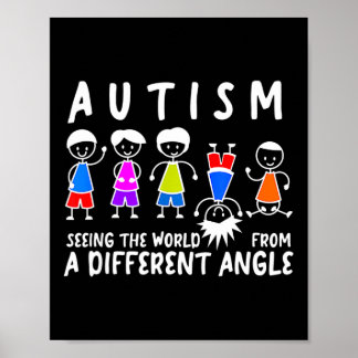 Att se världen från en annan Vinkel autism Poster