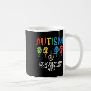 Att se världen från olika Vinkla autismmedvetande Kaffemugg