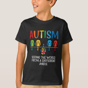 Att se världen från olika Vinkla autismmedvetande T Shirt