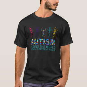 Att se världen från olika vinklar Autism Acceptans T Shirt