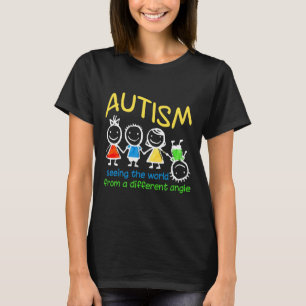 Att se världen i en annan Vinkel autism T Shirt