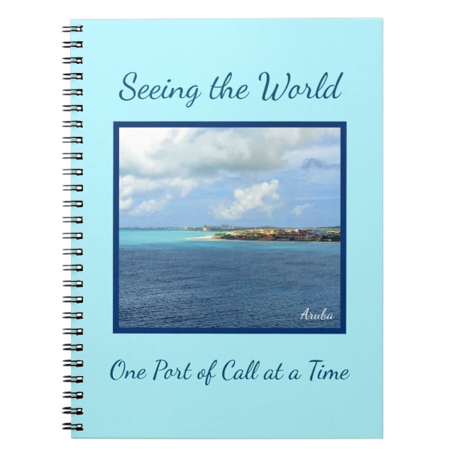 Att se World Port of Call Cruise Journal Anteckningsbok (Framsidan)