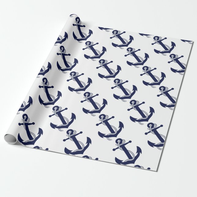 Att segla ankrar marinen presentpapper (Utrullad)