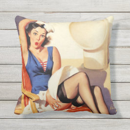 Att segla klämmer fast upp utomhuskudde