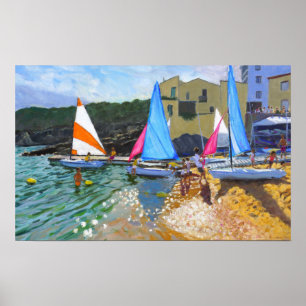 att segla skolar den calella de palafrugall poster