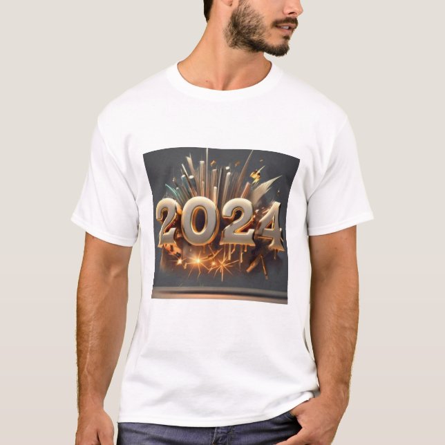 Att skapa en ny årskjorta 2024 innebär att överväg t shirt (Framsida)