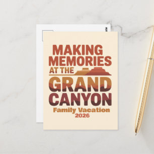Att skapa minnen vid Grand Canyon-resan Vykort