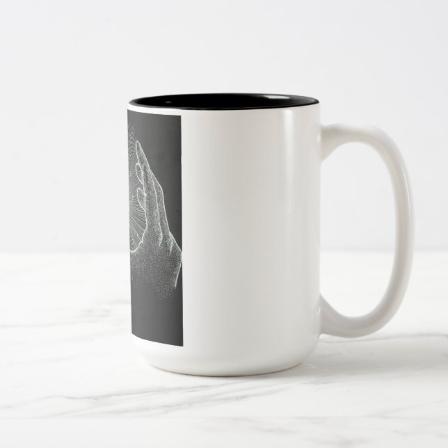 Att skapa morgondagens verklighet Två-Tonad mugg (Höger)