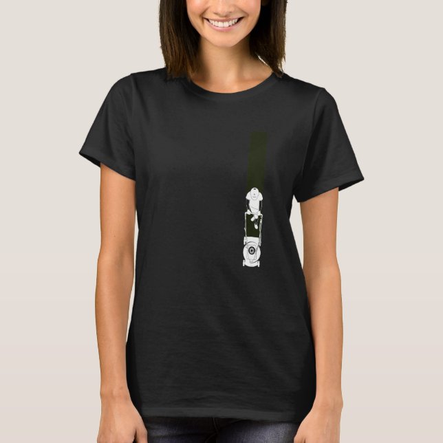 Att skära i gräsmatta i kärlek t shirt (Framsida)