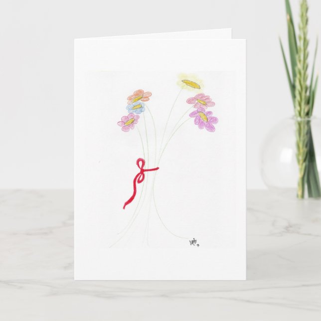 Att skicka ett Bouquet-kort Kort (Framsida)