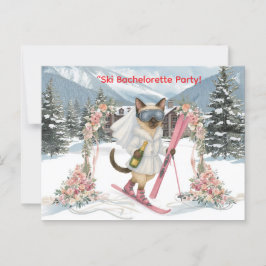 Att skida för Brud på backe Möhippa Vykort