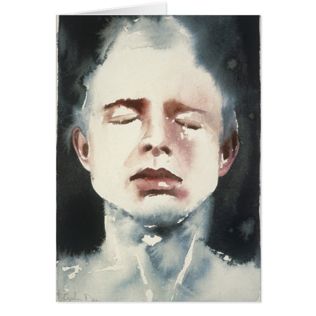 Att skilja markerar 4 hälsningskort (Framsidan)