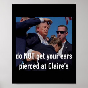 Att skjuta får inte att Öronen blir piskat på Clai Poster