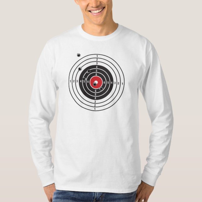 Att skjuta uppsätta som mål t-shirt (Framsida)