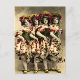 Att skrämma Cancan Dancers Vykort