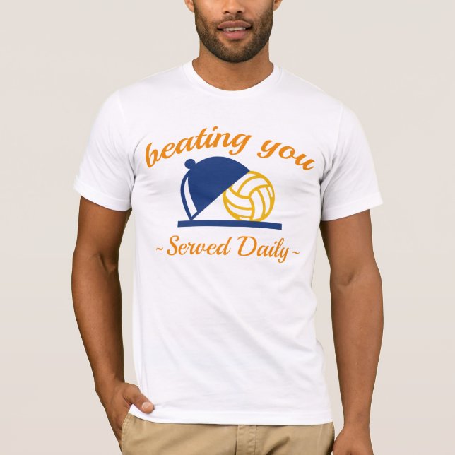 Att slå dig i Volleyball T Shirt (Framsida)