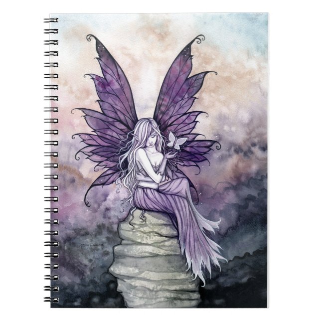 Att släppa Beautiful Fairy Notebook Anteckningsbok Med Spiral (Framsidan)