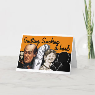 Att sluta röka är svårt - hälsningskort kort