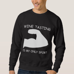 Att smaka Vin är min idrott i Arm Lång Ärmad Tröja