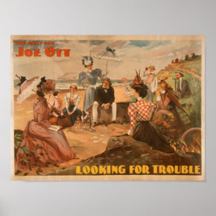 Att söka efter besvärar - strandplatstheatren poster