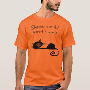 Att sova är en konstkattskjorta tee shirt
