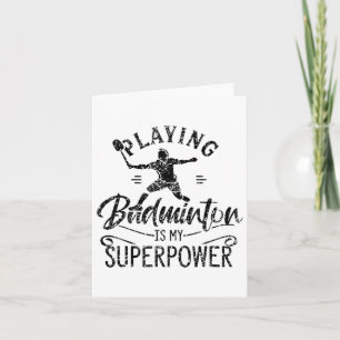 Att spela Badminton är mitt supermaktsspelare Shu Kort