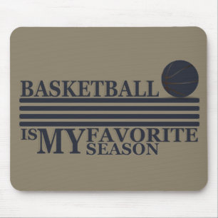 Att spela basket är min favoritsäsong musmatta