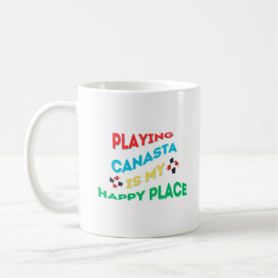 Att spela Canasta är min lyckliga plats Kaffemugg