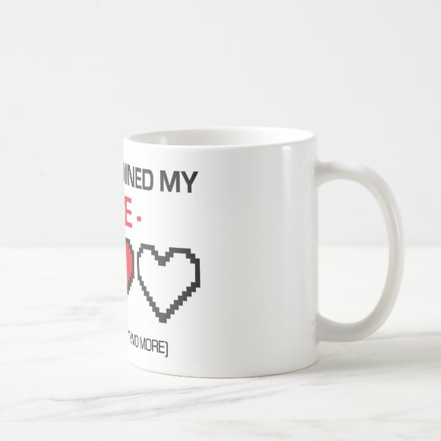 ATT SPELA FÖRDÄRVADE MITT LIV! KAFFEMUGG (Höger)