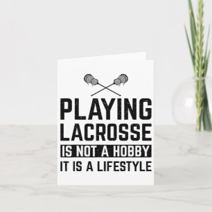 Att spela lacrosse är inte ett hob kort