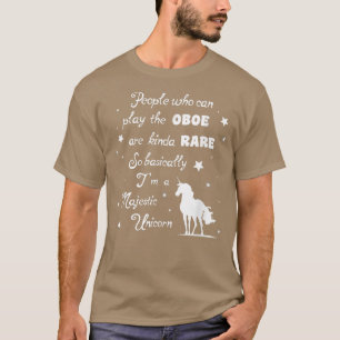 Att spela Oboe-elaken är jag en Unicorn Mus T Shirt